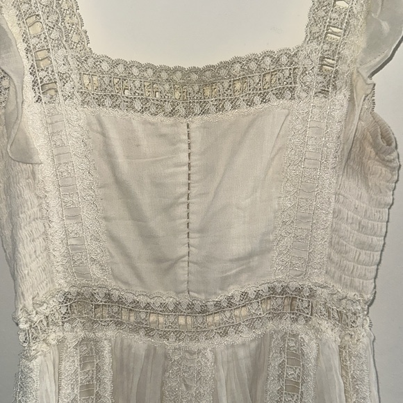 Free People White Verona Mini Dress - Picture 11 of 14